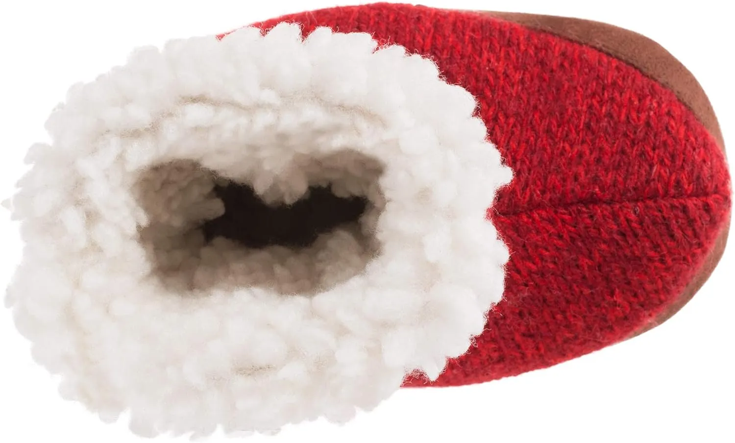 Acorn Unisex Child Easy Bootie Slipper Red Ragg Wool Medium Pair of Shoes