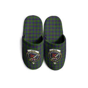 Adam Tartan Home Slippers with Family Crest