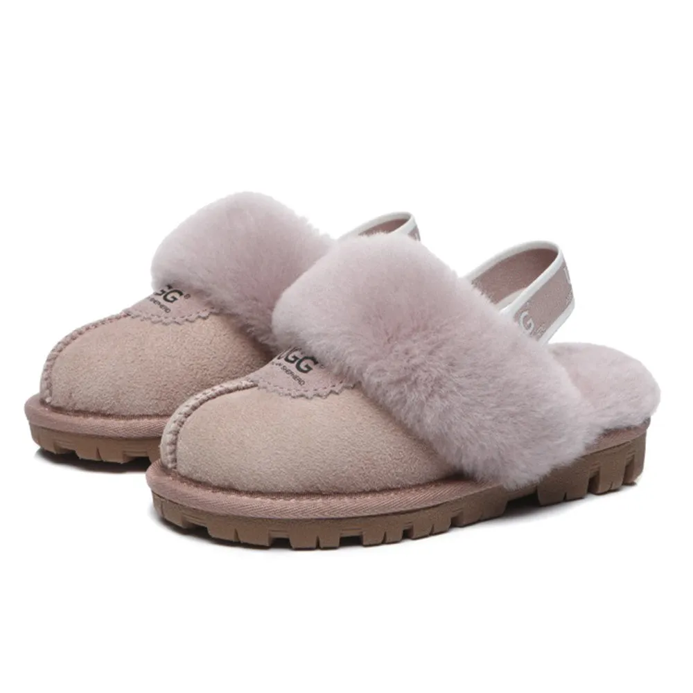 Australian Shepherd Kids Slingback UGG Slipper Kids Waffle Plus #AS2043K