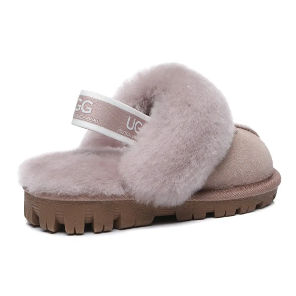 Australian Shepherd Kids Slingback UGG Slipper Kids Waffle Plus #AS2043K