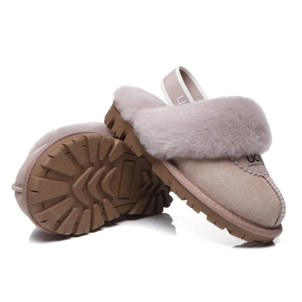 Australian Shepherd Kids Slingback UGG Slipper Kids Waffle Plus #AS2043K