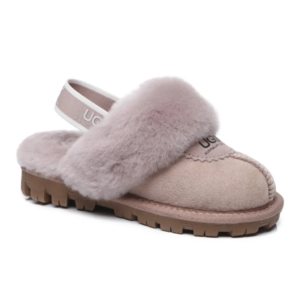 Australian Shepherd Kids Slingback UGG Slipper Kids Waffle Plus #AS2043K