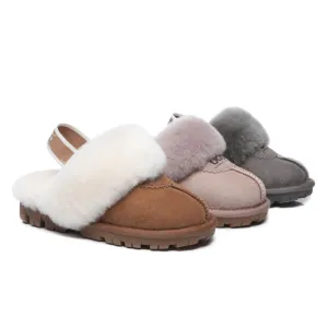 Australian Shepherd Kids Slingback UGG Slipper Kids Waffle Plus #AS2043K