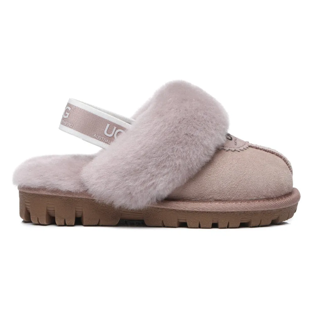 Australian Shepherd Kids Slingback UGG Slipper Kids Waffle Plus #AS2043K