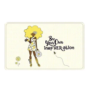 Bee Your Own InspHERation Memory Foam Bath Mat