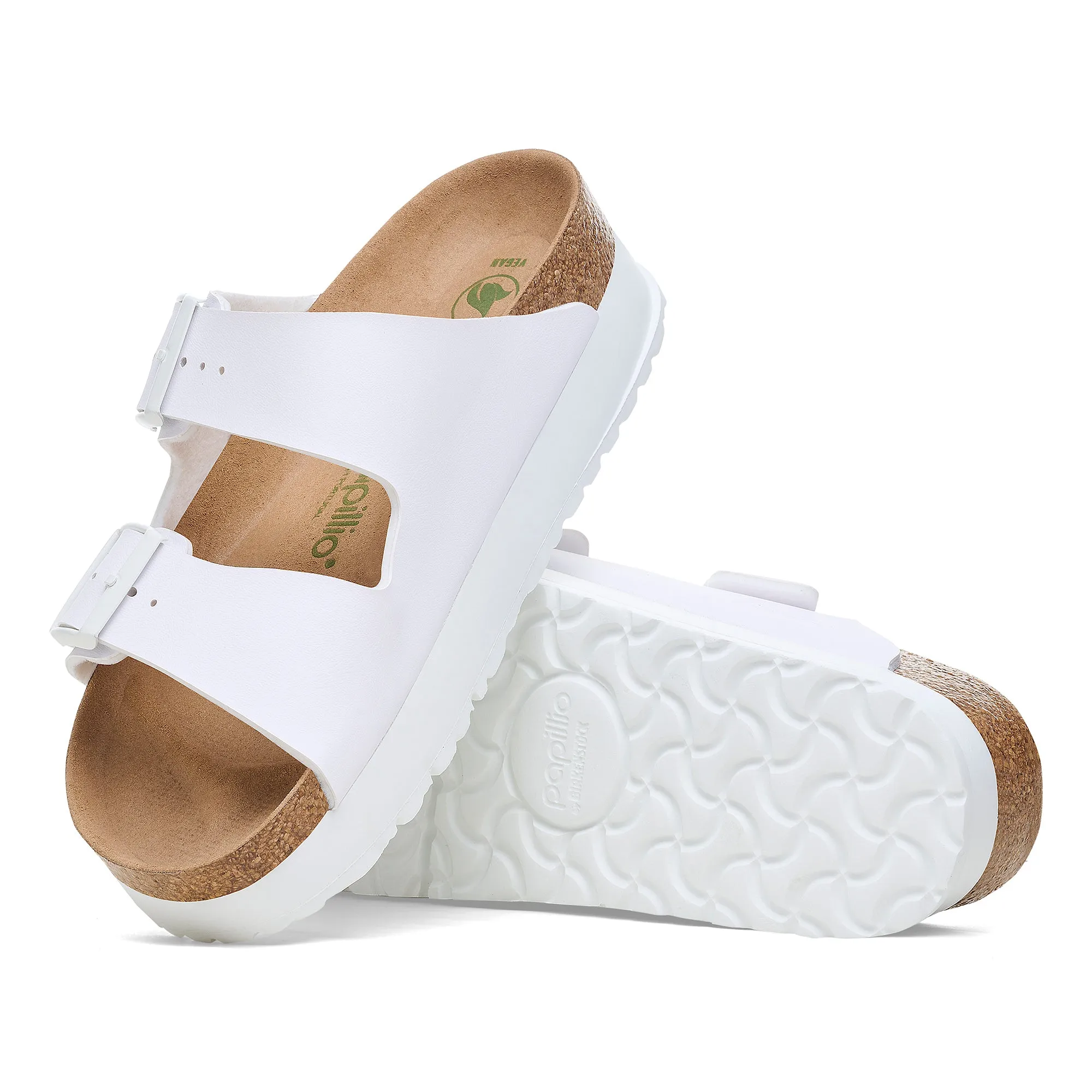 Birkenstock Arizona Flex Platform 
Birko-Flor - White