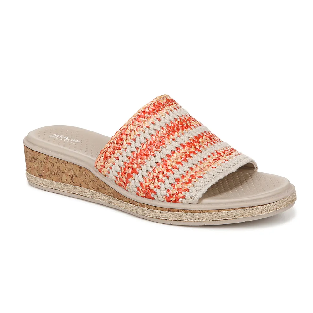 Breezy Slide Espadrille Wedge Sandals