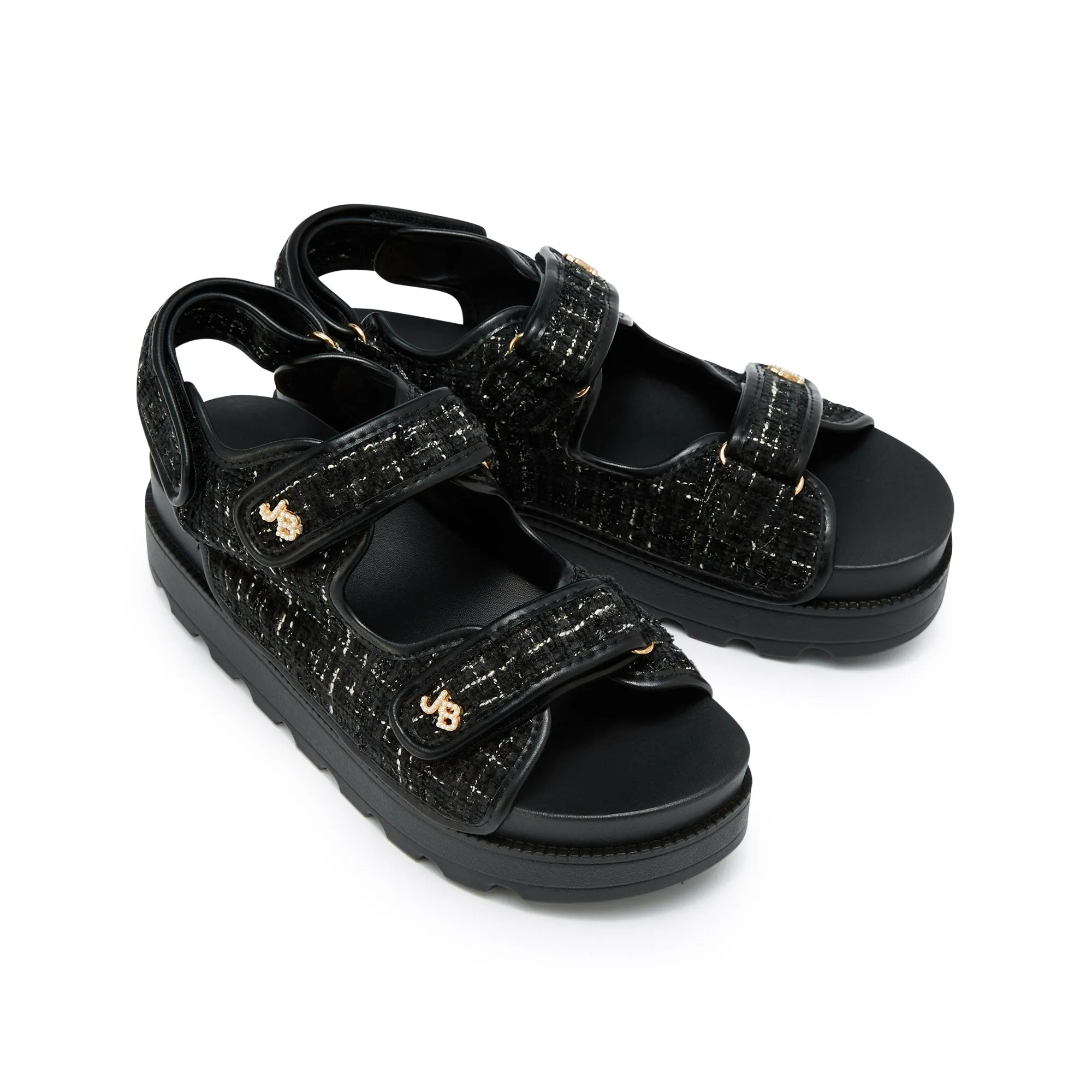 Cassidy Flat Sandals Black