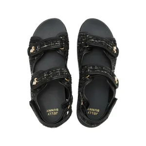 Cassidy Flat Sandals Black