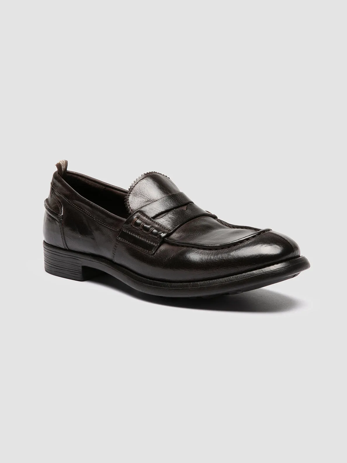 CHRONICLE 056 - Ebony  Leather Penny Loafers