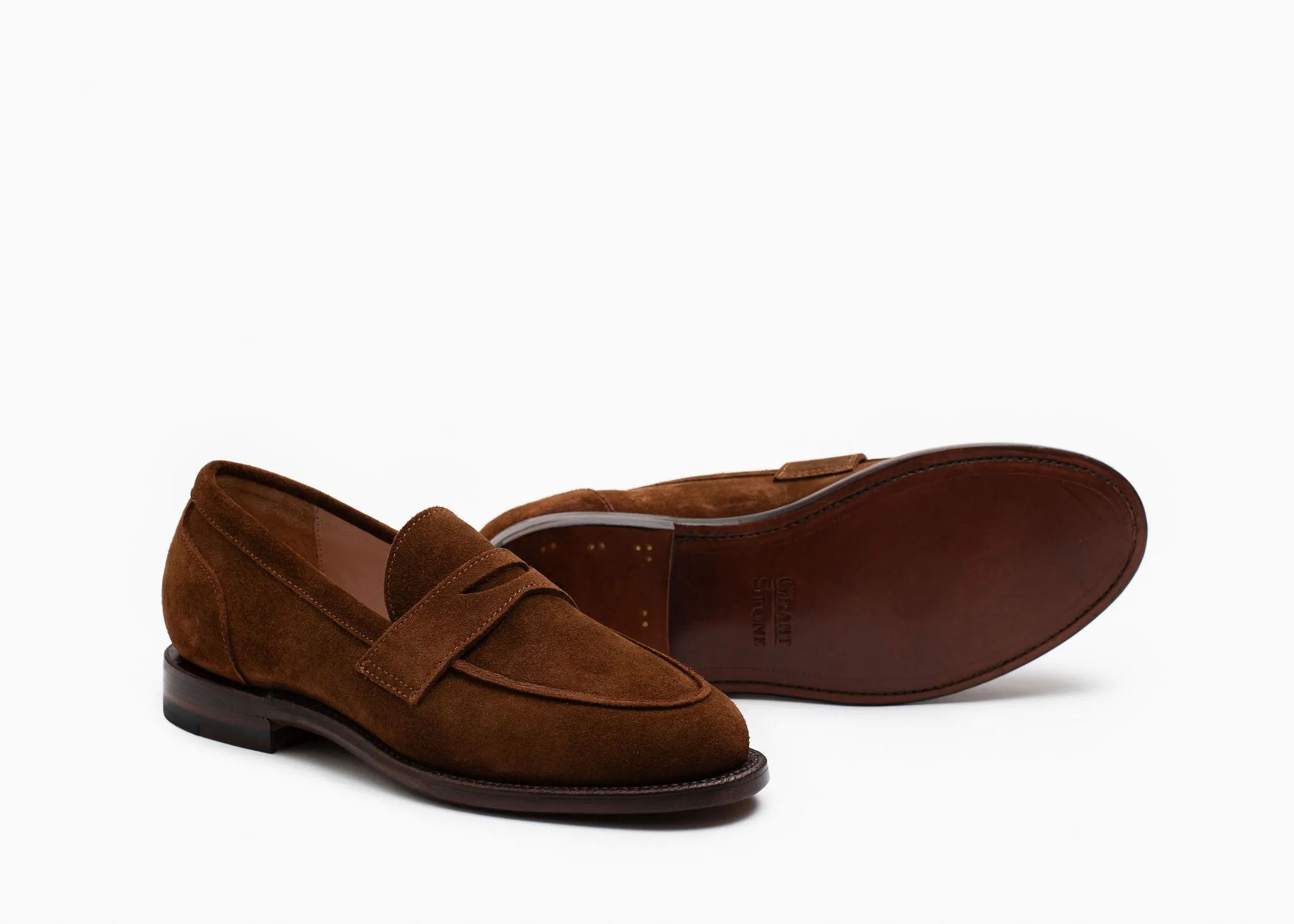 Clara Penny Loafer Bourbon Suede