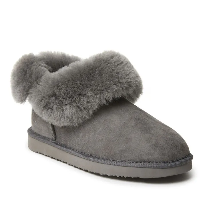 Dearfoams | Genuine Shearling Bootie Slipper | Women's