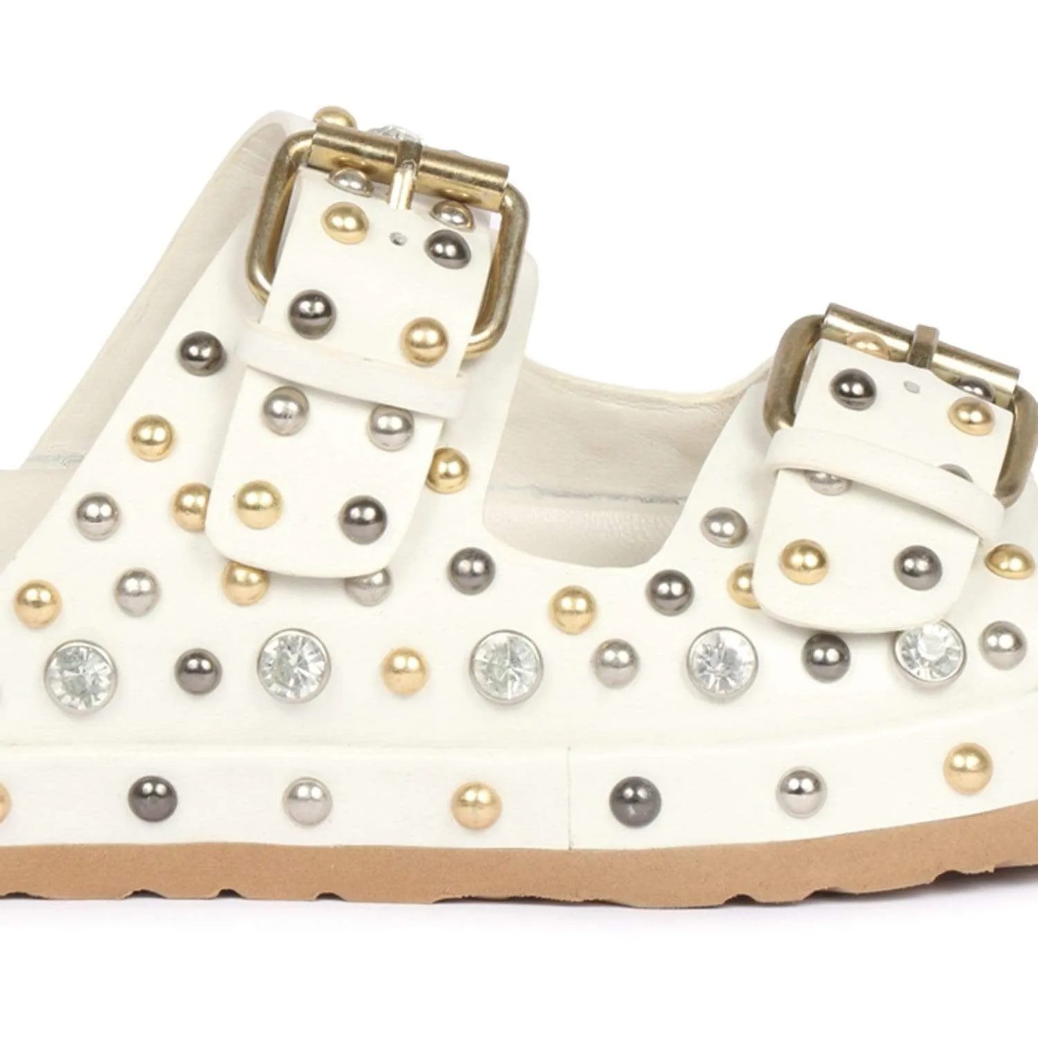 Emily Studded Double Buckle Sandle