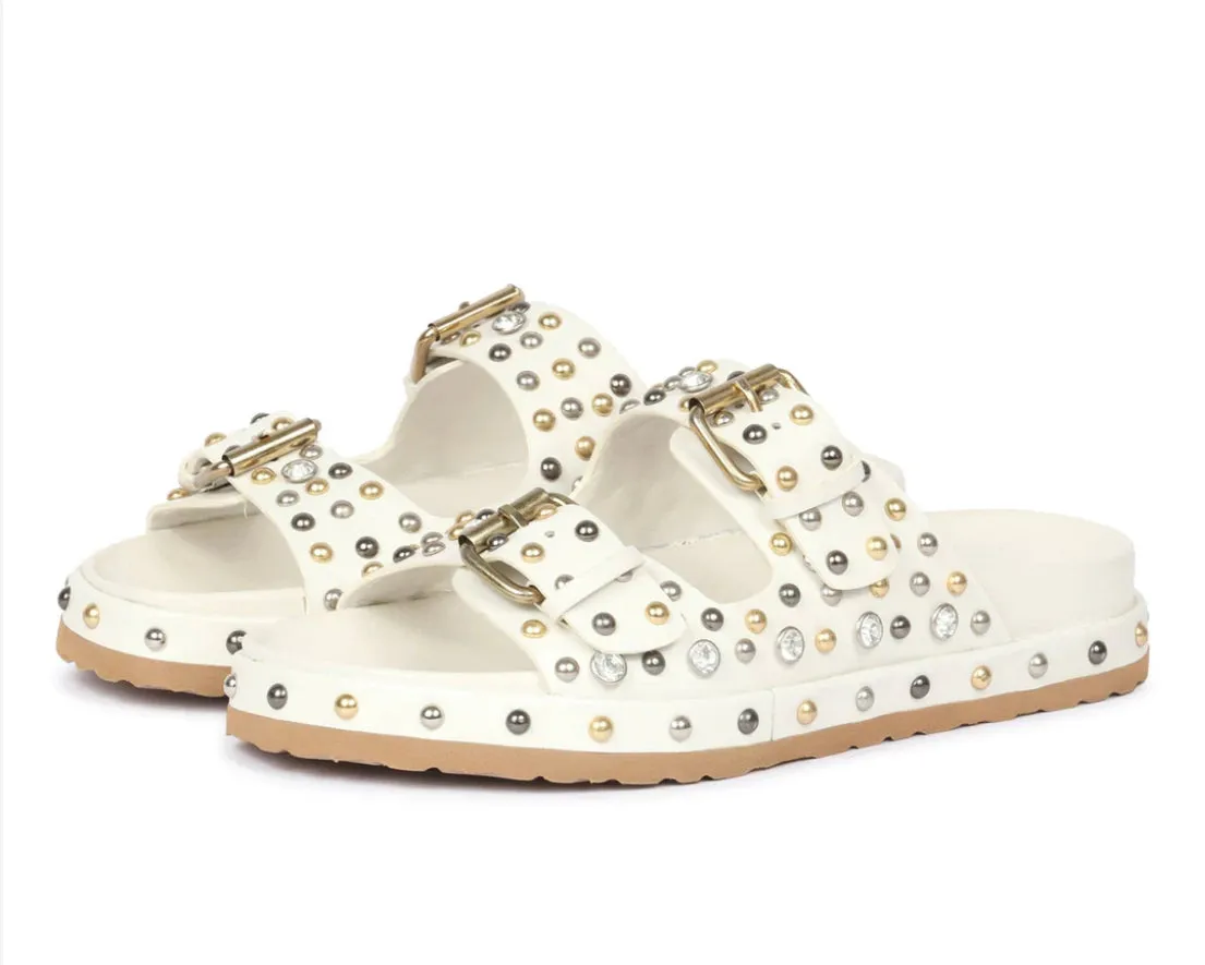 Emily Studded Double Buckle Sandle