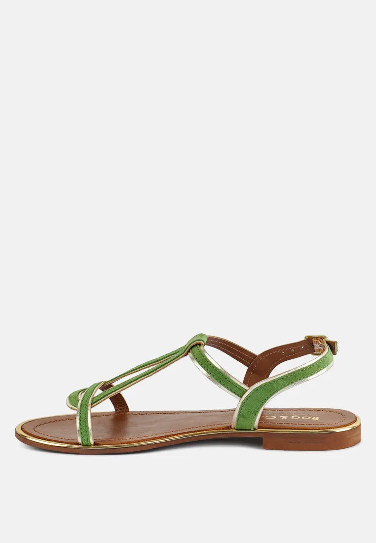 Feodora Flat Slip On Sandals