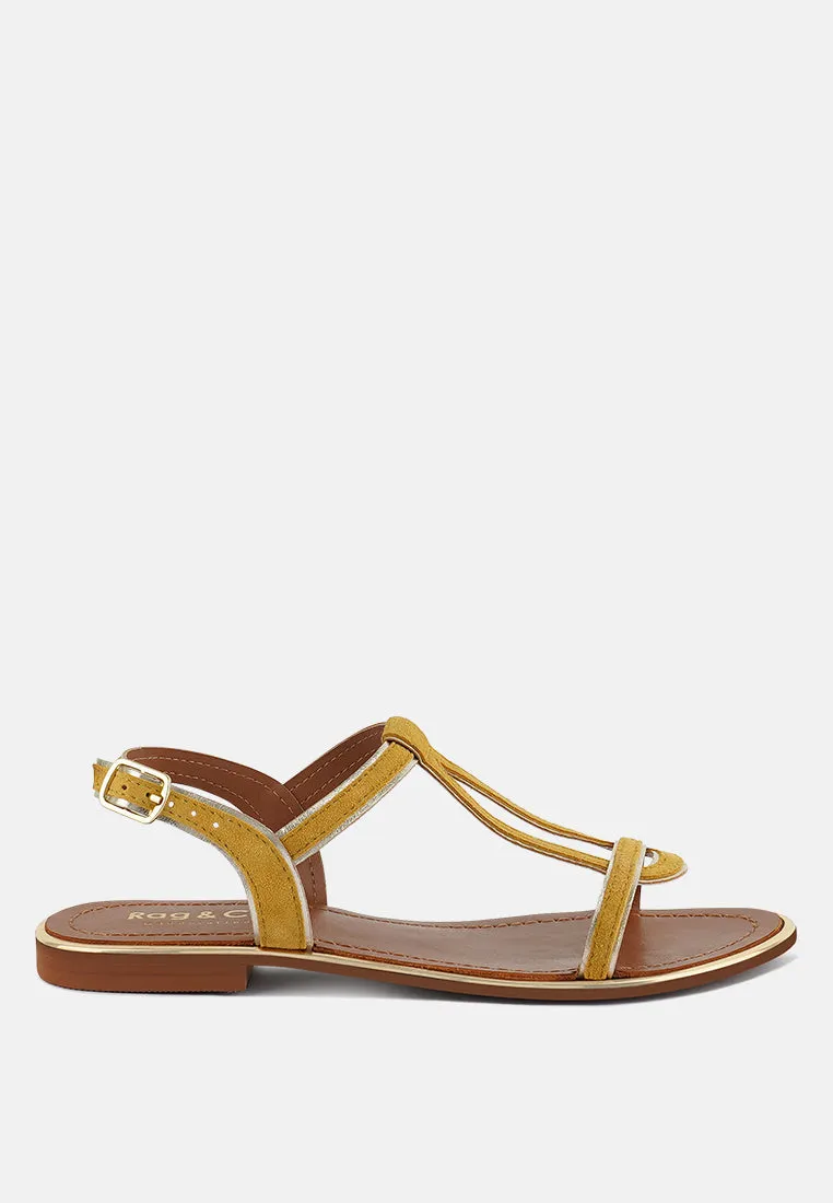 Feodora Flat Slip On Sandals