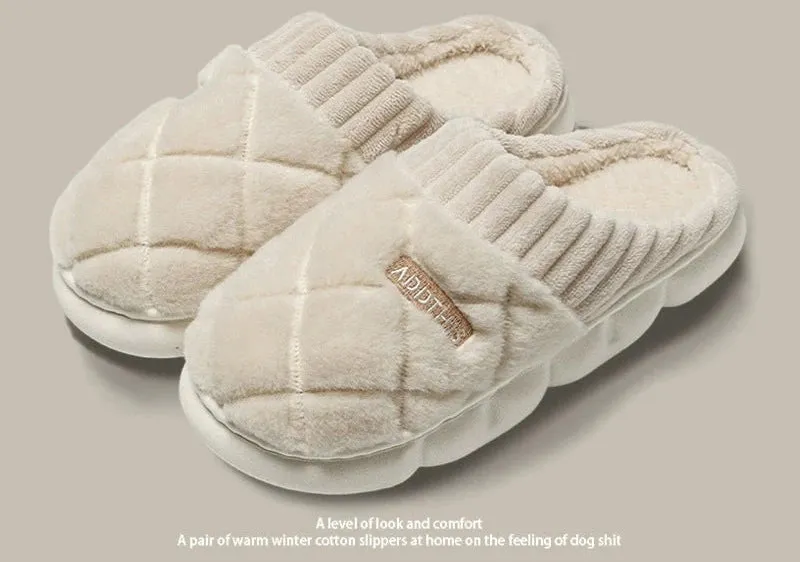 Fluffy Cotton Slippers for Couples