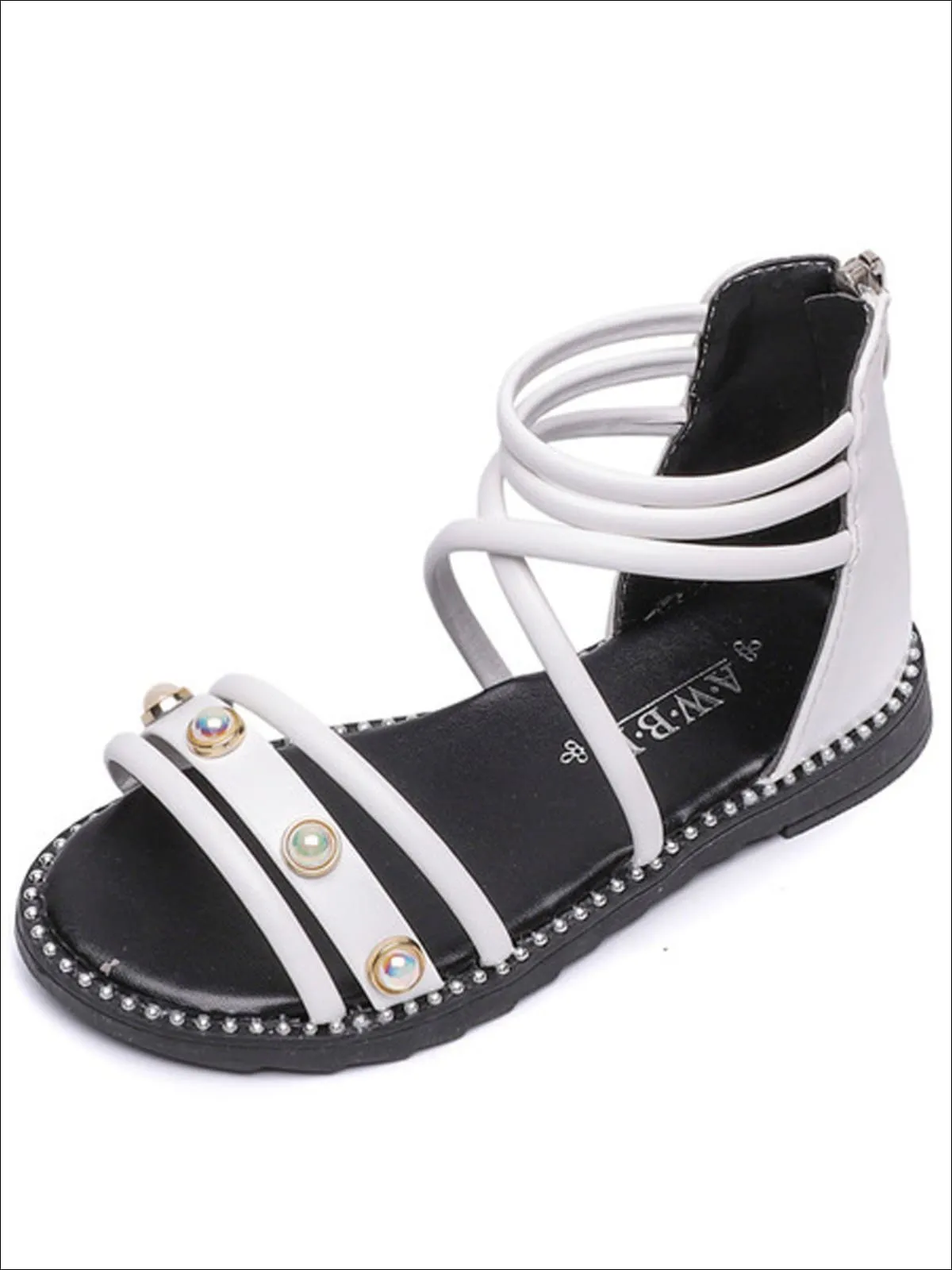 Girls Your Best Adventure Ahead Gladiator Sandals By Liv and Mia