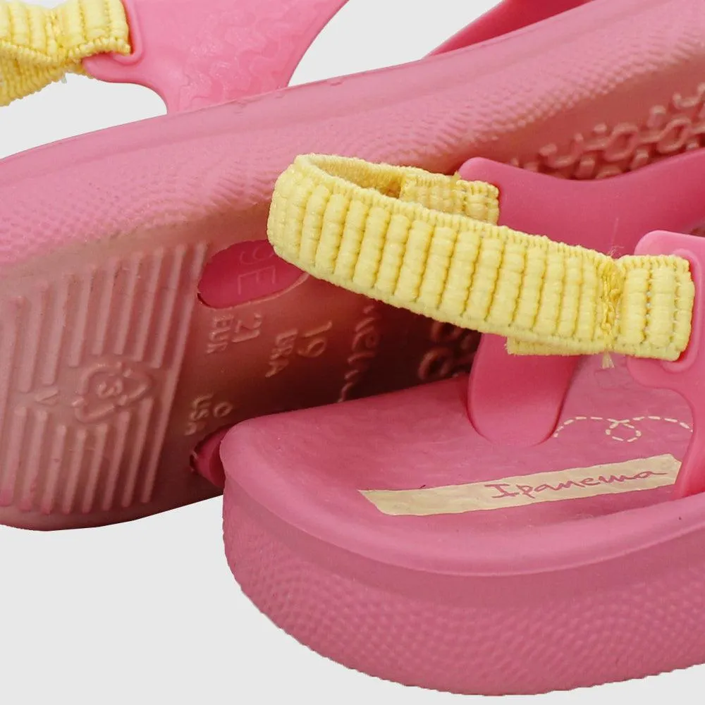 Ipanema Baby Girls' Pink/Yellow Sandals