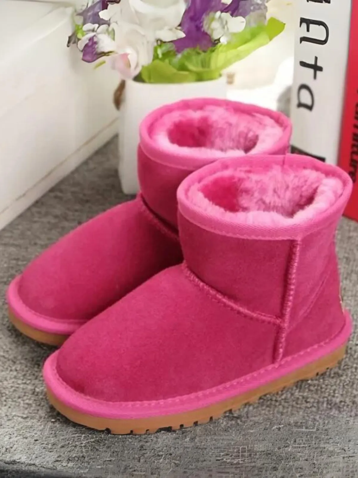 Let It Snow Fleece-Lined Snow Boots By Liv and Mia