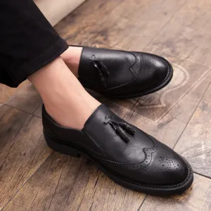 Luxury Leather Brogue British Style Oxfords Fashion Shoes