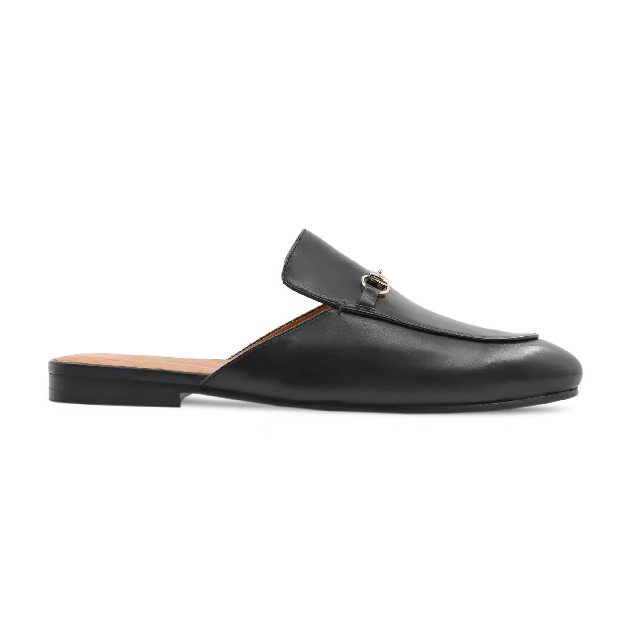 Orkanger - Men's Black Calf Leather Slipper