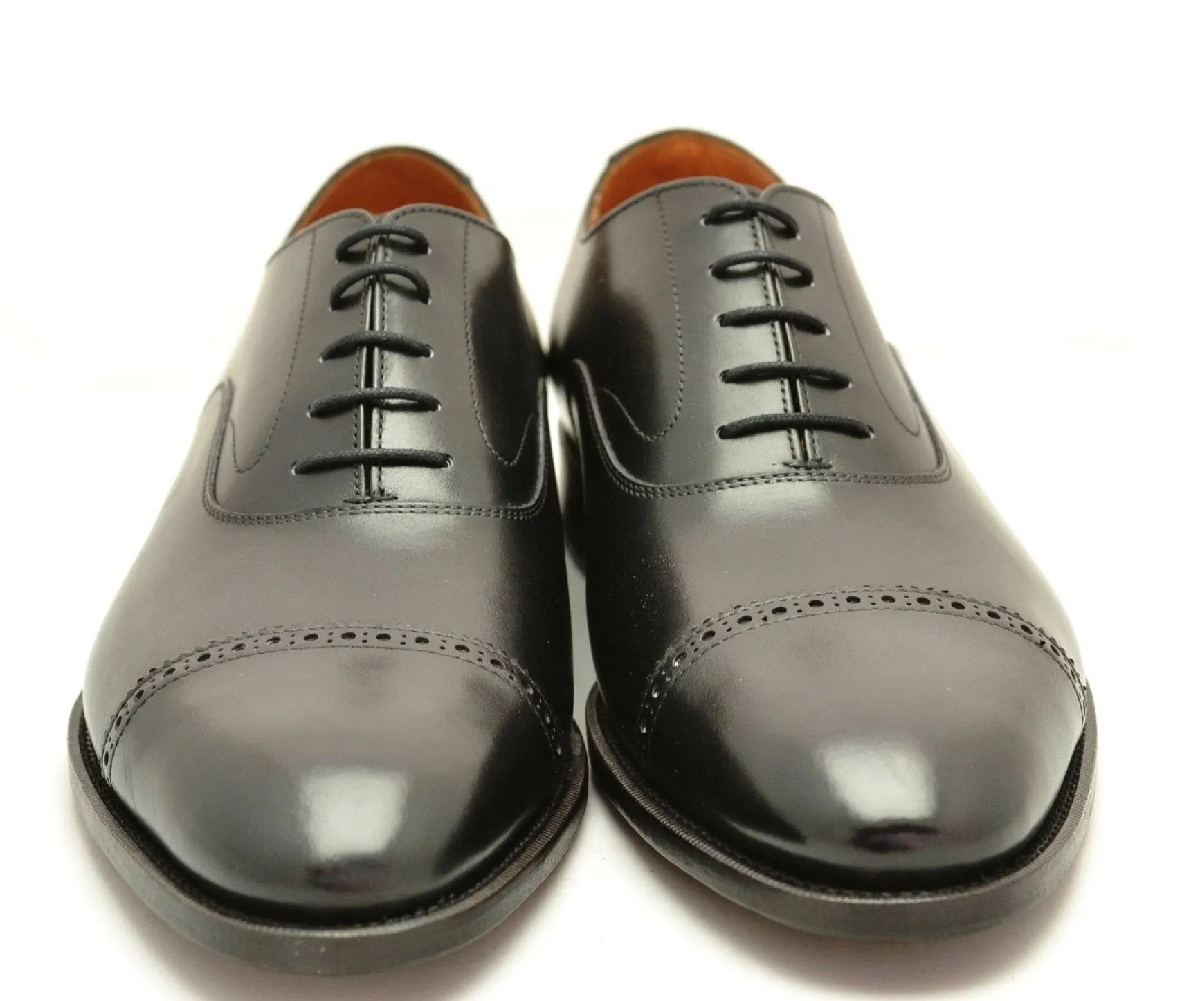 Oxford toecap brogue |  Black  | Calf