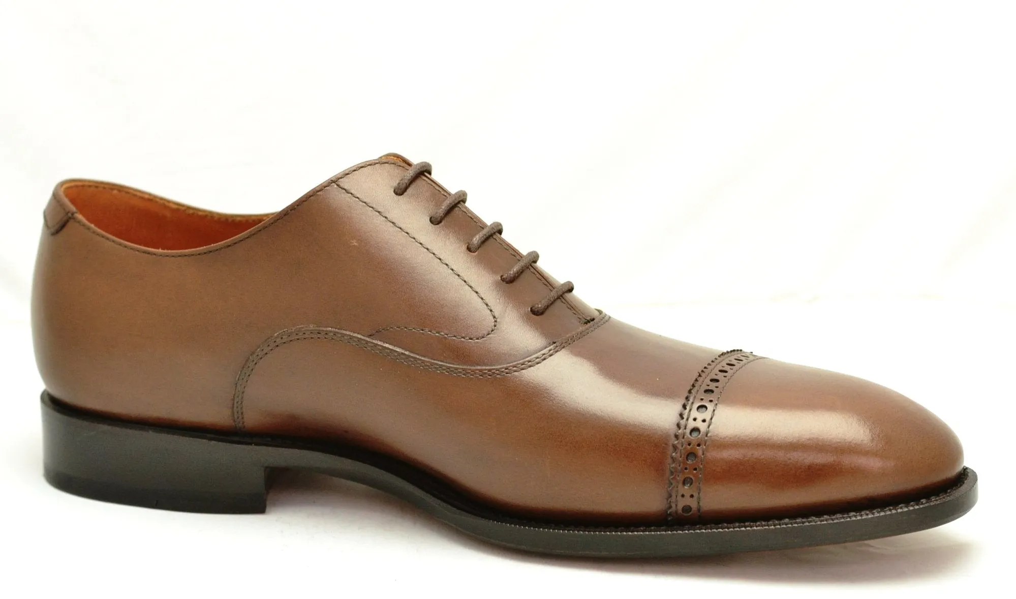 Oxford toecap brogue |  Brown  | Calf