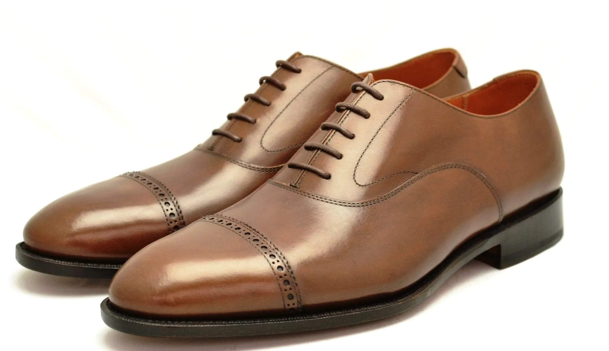 Oxford toecap brogue |  Brown  | Calf