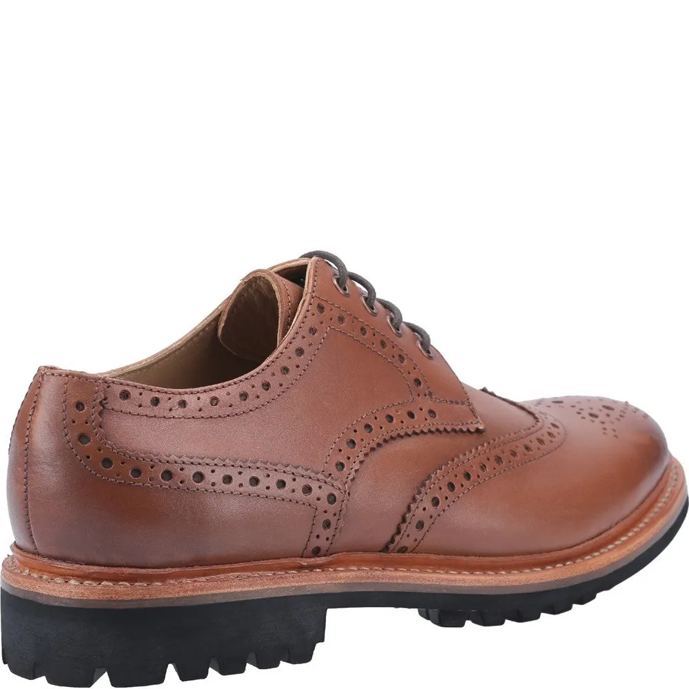 Quenington Commando Goodyear Welt Shoes Brown