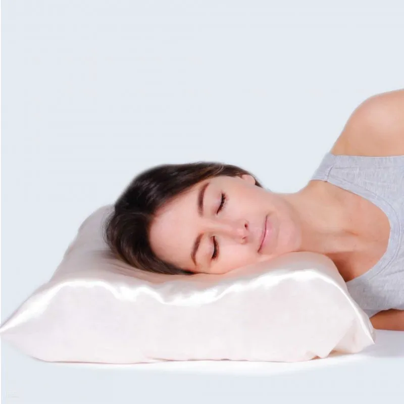 Satin Beauty Pillow Contoured Memory Foam Helps minimise wrinkles