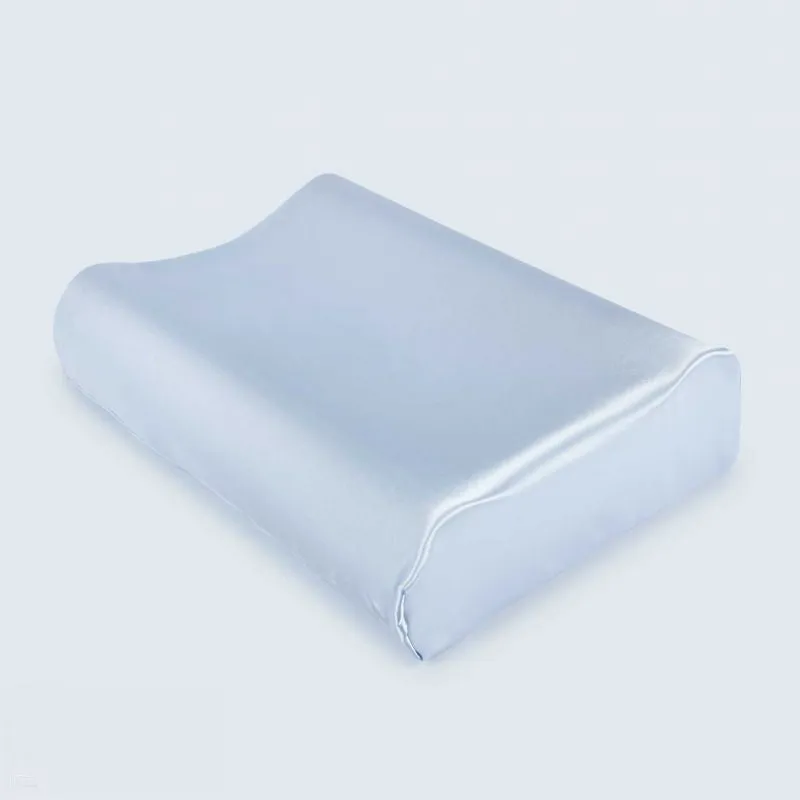 Satin Beauty Pillow Contoured Memory Foam Helps minimise wrinkles