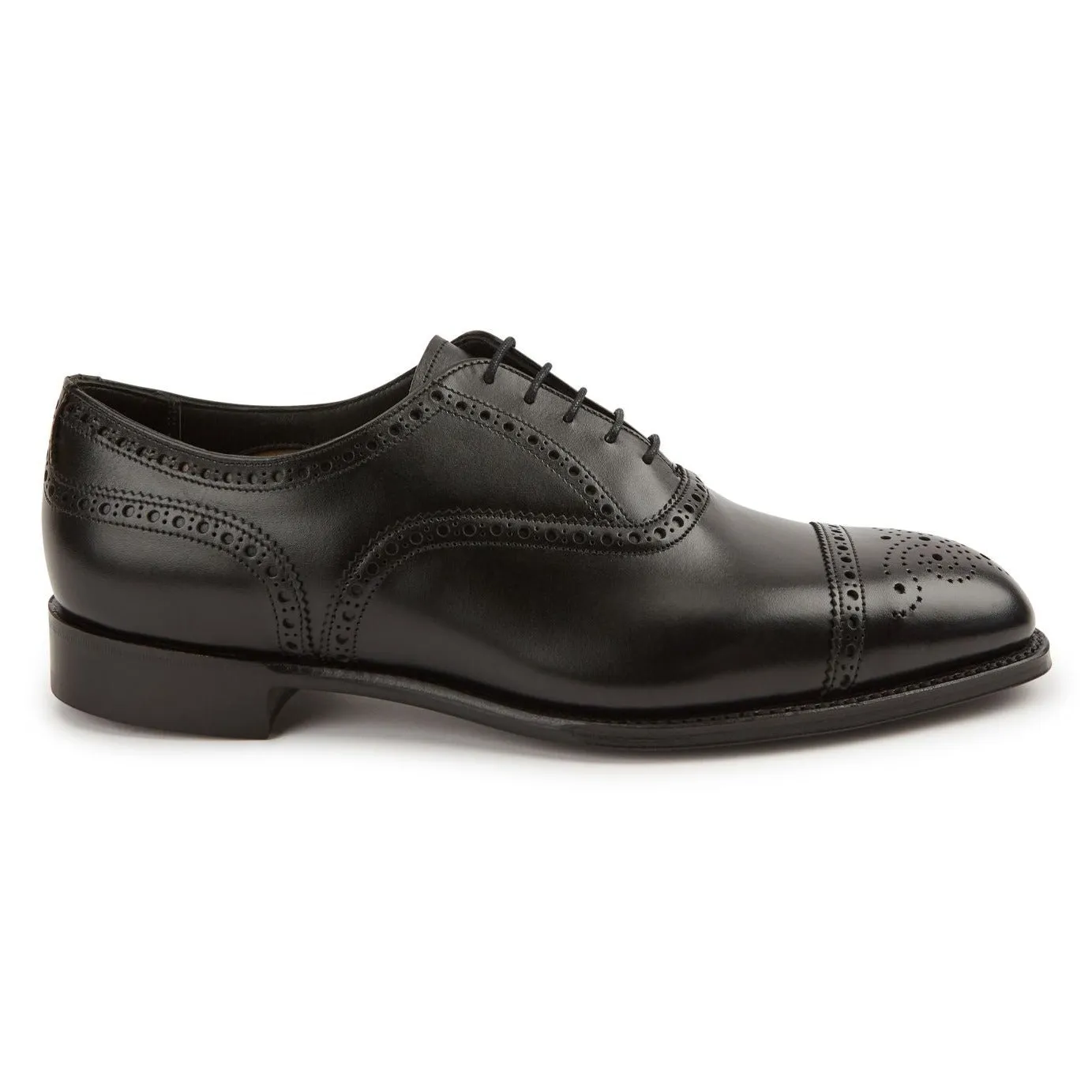 Savoy Black Oxford Semi Brogue