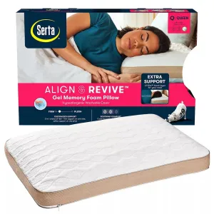 SERTA - Align & Revive Gel Memory Foam Pillow