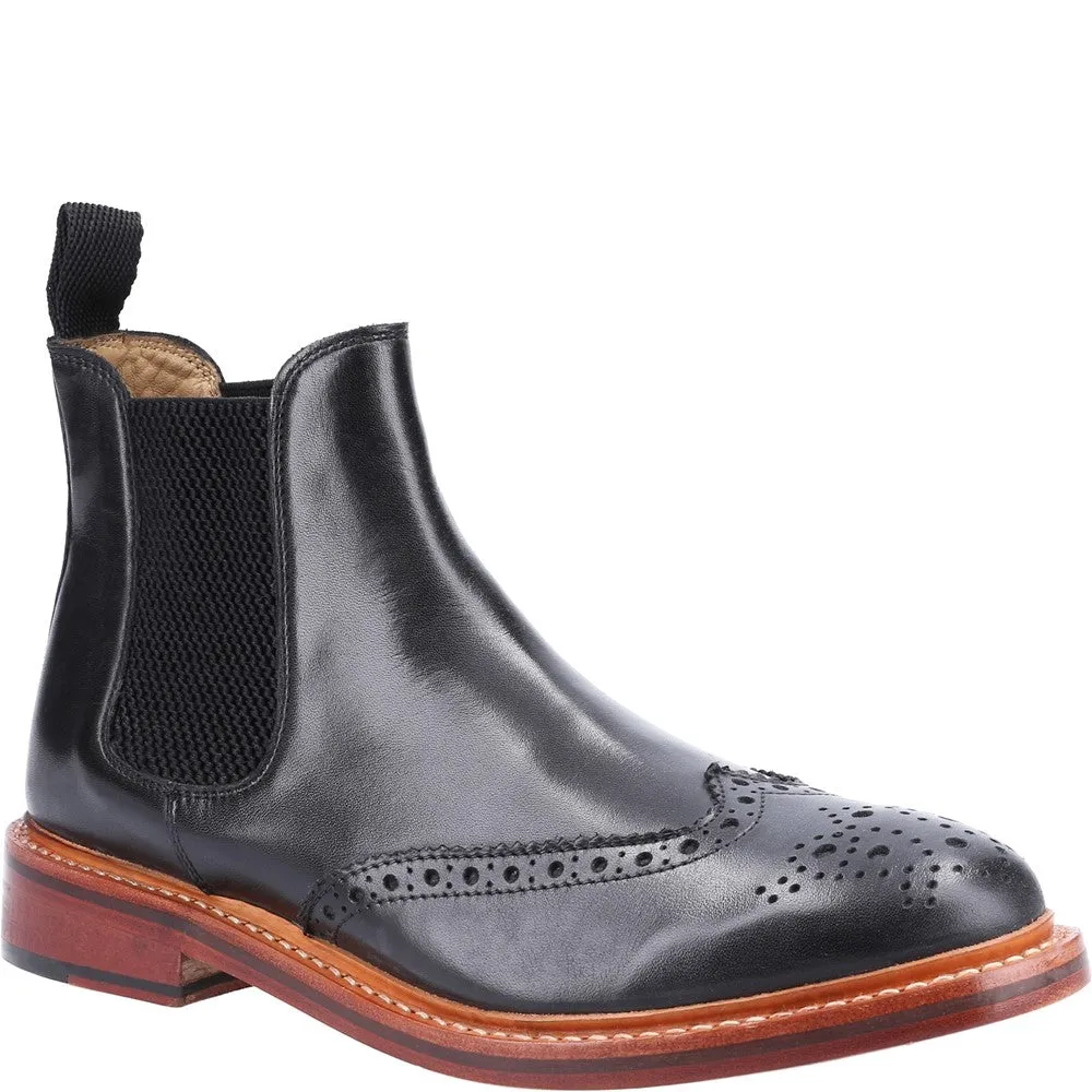 Siddington Leather Goodyear Welt Boots Black