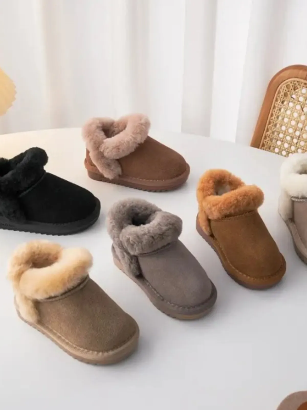 Snowy Strolls Fur-Lined Suede Boots By Liv And Mia