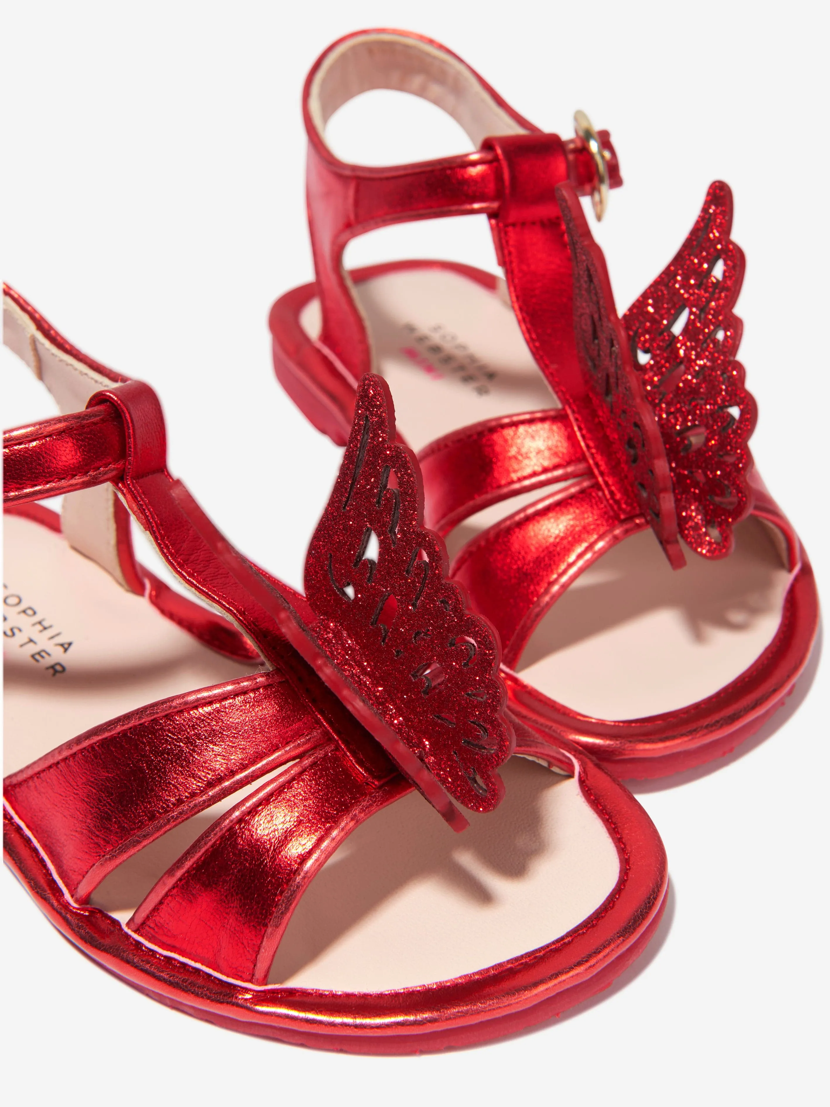 Sophia Webster Girls Leather Celeste Butterfly Sandals