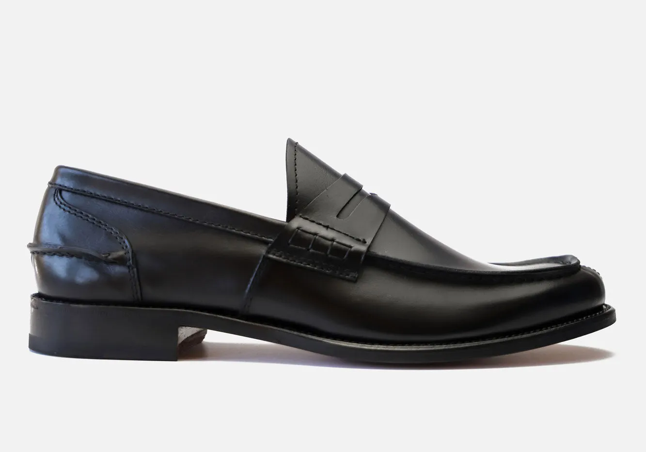 Tangier Black Beckett Leather Loafer