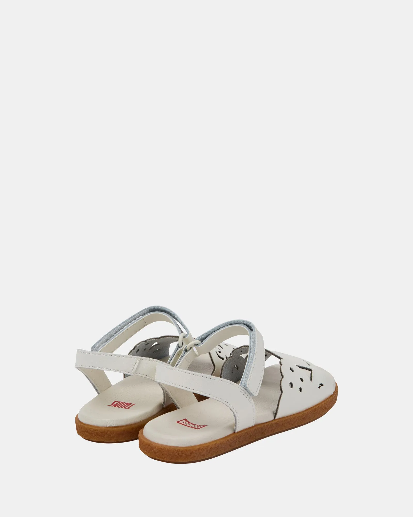 Twins Lasercut Sandals Youth White