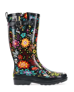 Women's Garden Play Tall Rain Boot - Black