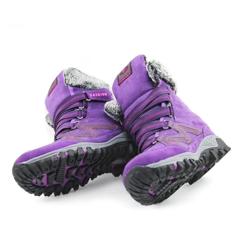 Women's winter thermal villi anti-skid high top boots CCL