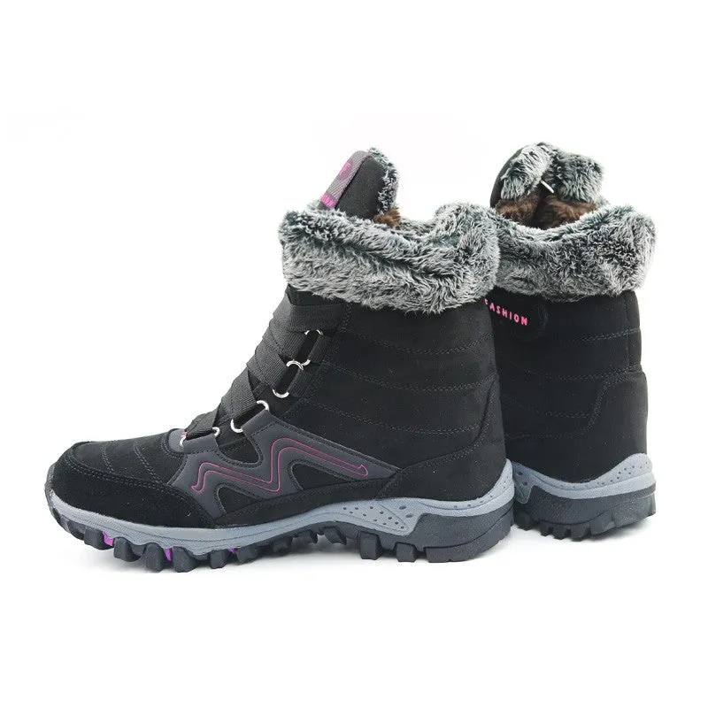 Women's winter thermal villi anti-skid high top boots CCL