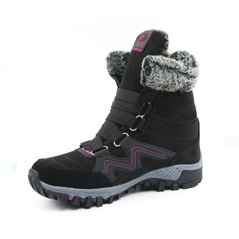 Women's winter thermal villi anti-skid high top boots CCL