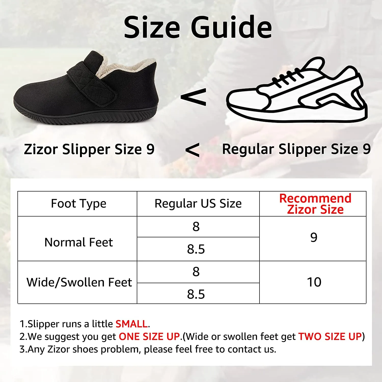 ZIZOR - Memory Foam Slippers